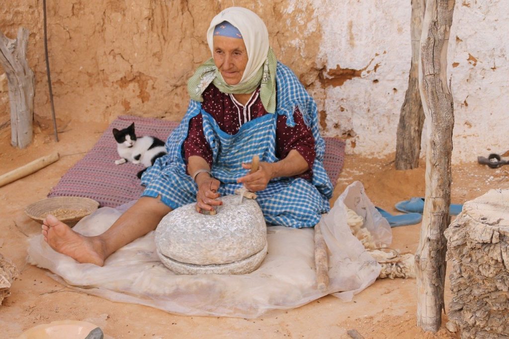 tunisia, woman, elderly
